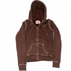 True Religion Chocolate Brown Hoodie